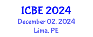 International Conference on Biomedical Engineering (ICBE) December 02, 2024 - Lima, Peru