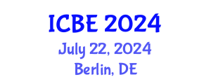 International Conference on Biomedical Engineering (ICBE) July 22, 2024 - Berlin, Germany
