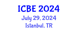 International Conference on Biomedical Engineering (ICBE) July 29, 2024 - Istanbul, Turkey