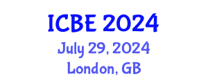 International Conference on Biomedical Engineering (ICBE) July 29, 2024 - London, United Kingdom