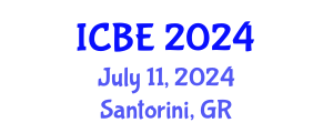 International Conference on Biomedical Engineering (ICBE) July 11, 2024 - Santorini, Greece