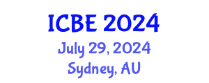 International Conference on Biomedical Engineering (ICBE) July 29, 2024 - Sydney, Australia