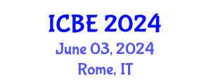 International Conference on Biomedical Engineering (ICBE) June 03, 2024 - Rome, Italy