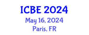 International Conference on Biomedical Engineering (ICBE) May 16, 2024 - Paris, France