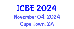 International Conference on Biomedical Engineering (ICBE) November 04, 2024 - Cape Town, South Africa