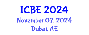 International Conference on Biomedical Engineering (ICBE) November 07, 2024 - Dubai, United Arab Emirates
