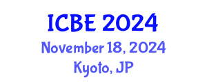 International Conference on Biomedical Engineering (ICBE) November 18, 2024 - Kyoto, Japan