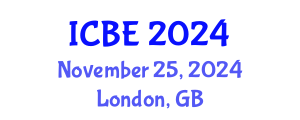 International Conference on Biomedical Engineering (ICBE) November 25, 2024 - London, United Kingdom