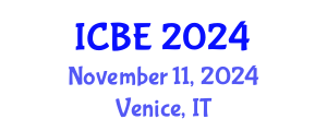 International Conference on Biomedical Engineering (ICBE) November 11, 2024 - Venice, Italy