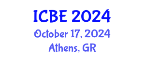 International Conference on Biomedical Engineering (ICBE) October 17, 2024 - Athens, Greece