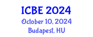International Conference on Biomedical Engineering (ICBE) October 10, 2024 - Budapest, Hungary