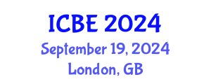 International Conference on Biomedical Engineering (ICBE) September 19, 2024 - London, United Kingdom
