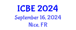 International Conference on Biomedical Engineering (ICBE) September 16, 2024 - Nice, France
