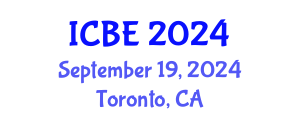International Conference on Biomedical Engineering (ICBE) September 19, 2024 - Toronto, Canada