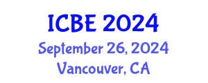 International Conference on Biomedical Engineering (ICBE) September 26, 2024 - Vancouver, Canada