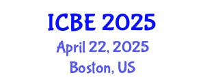 International Conference on Biomedical Engineering (ICBE) April 22, 2025 - Boston, United States