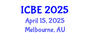 International Conference on Biomedical Engineering (ICBE) April 15, 2025 - Melbourne, Australia
