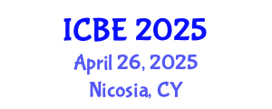 International Conference on Biomedical Engineering (ICBE) April 26, 2025 - Nicosia, Cyprus