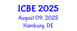 International Conference on Biomedical Engineering (ICBE) August 09, 2025 - Hamburg, Germany