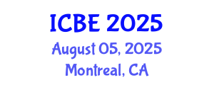 International Conference on Biomedical Engineering (ICBE) August 05, 2025 - Montreal, Canada