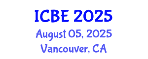 International Conference on Biomedical Engineering (ICBE) August 05, 2025 - Vancouver, Canada