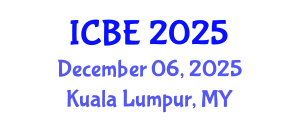 International Conference on Biomedical Engineering (ICBE) December 06, 2025 - Kuala Lumpur, Malaysia