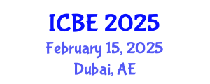 International Conference on Biomedical Engineering (ICBE) February 15, 2025 - Dubai, United Arab Emirates