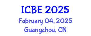 International Conference on Biomedical Engineering (ICBE) February 04, 2025 - Guangzhou, China