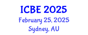 International Conference on Biomedical Engineering (ICBE) February 25, 2025 - Sydney, Australia