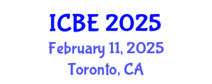 International Conference on Biomedical Engineering (ICBE) February 11, 2025 - Toronto, Canada
