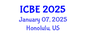 International Conference on Biomedical Engineering (ICBE) January 07, 2025 - Honolulu, United States