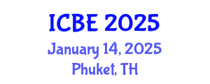 International Conference on Biomedical Engineering (ICBE) January 14, 2025 - Phuket, Thailand