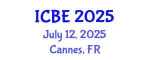 International Conference on Biomedical Engineering (ICBE) July 12, 2025 - Cannes, France