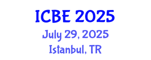 International Conference on Biomedical Engineering (ICBE) July 29, 2025 - Istanbul, Turkey