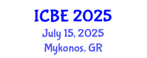 International Conference on Biomedical Engineering (ICBE) July 15, 2025 - Mykonos, Greece