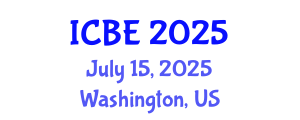 International Conference on Biomedical Engineering (ICBE) July 15, 2025 - Washington, United States