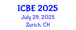 International Conference on Biomedical Engineering (ICBE) July 29, 2025 - Zurich, Switzerland
