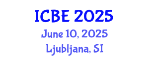 International Conference on Biomedical Engineering (ICBE) June 10, 2025 - Ljubljana, Slovenia