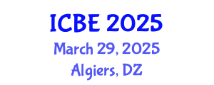 International Conference on Biomedical Engineering (ICBE) March 29, 2025 - Algiers, Algeria
