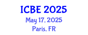 International Conference on Biomedical Engineering (ICBE) May 17, 2025 - Paris, France