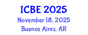 International Conference on Biomedical Engineering (ICBE) November 18, 2025 - Buenos Aires, Argentina