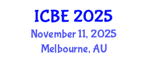 International Conference on Biomedical Engineering (ICBE) November 11, 2025 - Melbourne, Australia