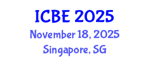 International Conference on Biomedical Engineering (ICBE) November 18, 2025 - Singapore, Singapore