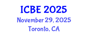 International Conference on Biomedical Engineering (ICBE) November 29, 2025 - Toronto, Canada