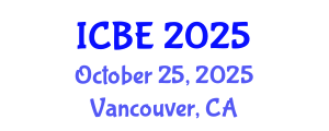 International Conference on Biomedical Engineering (ICBE) October 25, 2025 - Vancouver, Canada