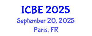 International Conference on Biomedical Engineering (ICBE) September 20, 2025 - Paris, France