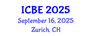 International Conference on Biomedical Engineering (ICBE) September 16, 2025 - Zurich, Switzerland