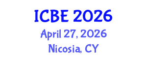 International Conference on Biomedical Engineering (ICBE) April 27, 2026 - Nicosia, Cyprus International Conference on Biomedical Engineering (ICBE) April 27, 2026 - Nicosia, Cyprus