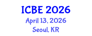 International Conference on Biomedical Engineering (ICBE) April 13, 2026 - Seoul, Republic of Korea International Conference on Biomedical Engineering (ICBE) April 13, 2026 - Seoul, Republic of Korea