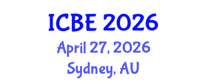 International Conference on Biomedical Engineering (ICBE) April 27, 2026 - Sydney, Australia International Conference on Biomedical Engineering (ICBE) April 27, 2026 - Sydney, Australia